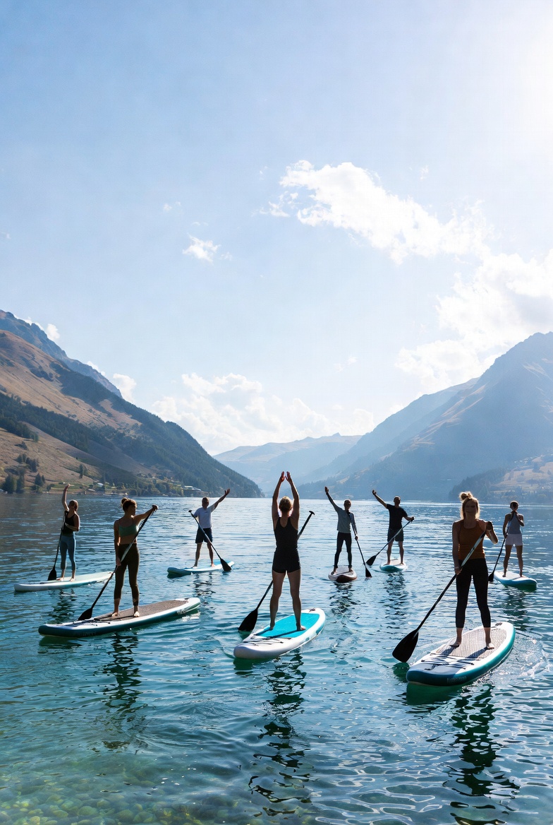 Flowing asymmetrical shapes that represent flexible daily pacing